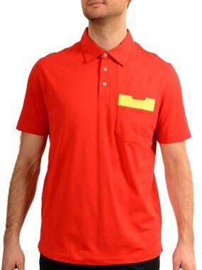 Scuderia Ferrari Men's Red Short Sleeve Polo Shirt US S IT 48